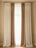 Custom Two-Tone Curtains | Layered Drapery, Made to Measure