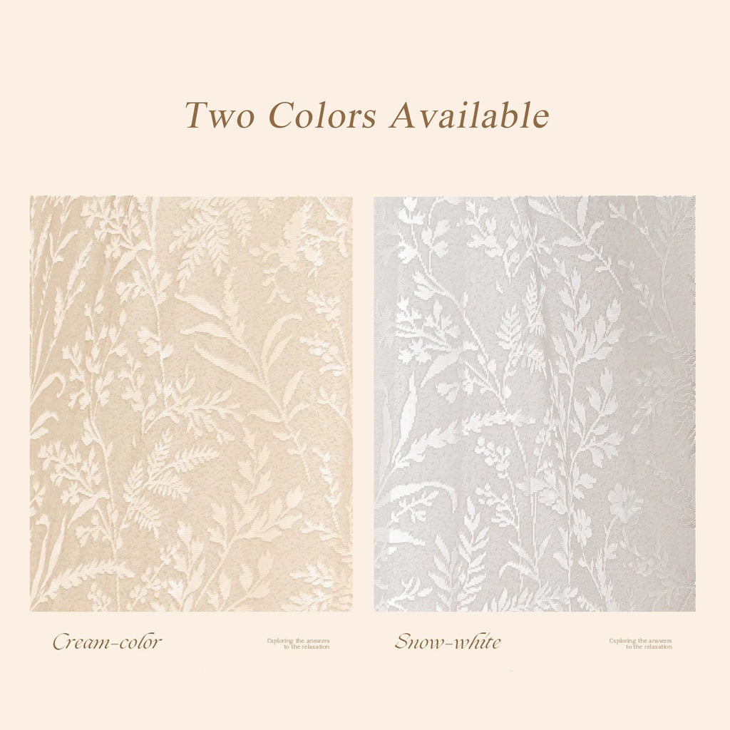 Hollow Mirror Sheer Curtain