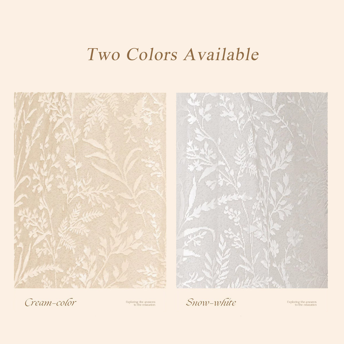 Hollow Mirror Sheer Curtain