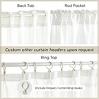 Light-Filtering Privacy Sheer Curtains