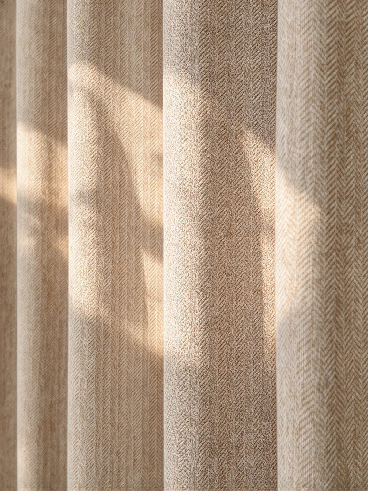 Herringbone blackout curtains